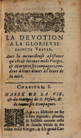 La devotion à la glorieuse S. Ursule ...