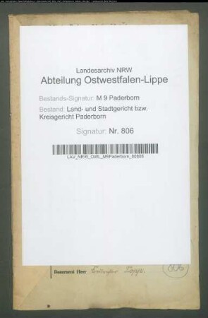 Erblasser: Schulte, Francisca: