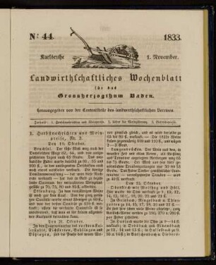 No 44. 1. November. 1833