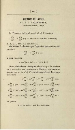 Questions de licence.