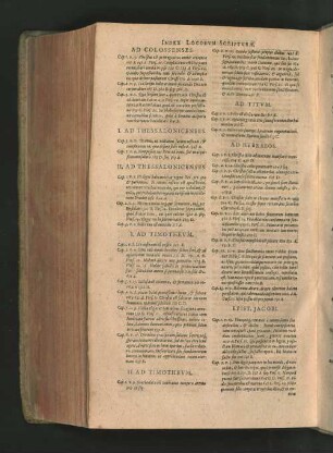 AD COLOSSENSES. I. AD THESSALONICENSES. II. AD THESSALONICENSES. I. AD TIMOTHEUM. II. AD TIMOTHEUM. AD TITUM. AD HEBRAEOS.