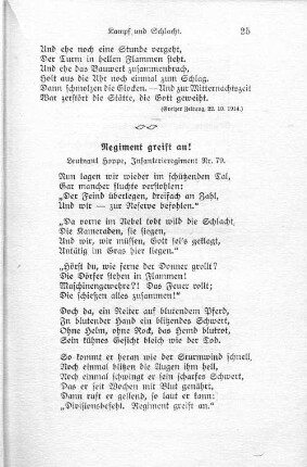 Regiment greift an!