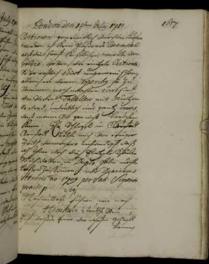 Hempstead 14. Juli 1710