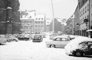 Freiburg: Münsterplatz vom Regierungspräsidium aus