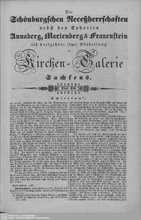 Schlettau : 23. Lieferung