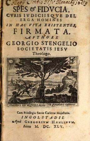Spes et Fiducia curis iudiciisque Dei erga homines firmata