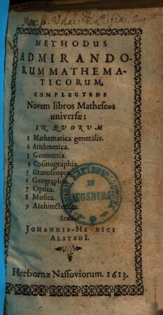 Methodus admirandorum mathematicorum