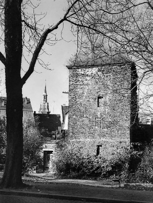 Freiberg. Stadtmauer mit Turm