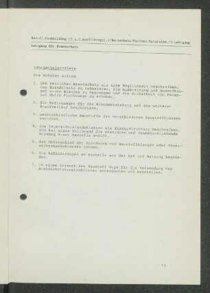 Lehrgang 03: Brandschutz