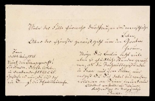 Eintrag (Jena, 16.03.1826)