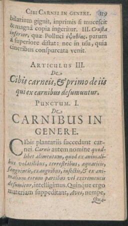 Articulus III. De Cibis carneis, & primo de iis qui ex carnibus desumuntur