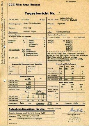 Tagesbericht Nr. 4 vom 18.05.1961