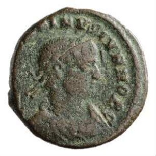 Münze, Follis, Aes 4, 331 n. Chr. oder 333 - 334 n. Chr.