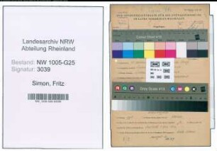 Entnazifizierung Fritz Simon , geb. 15.02.1914 (Kaufmann#)