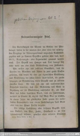 Sechsundzwanzigster Brief
