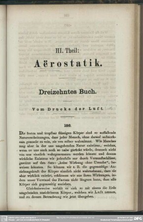 III. Theil. Aërostatik