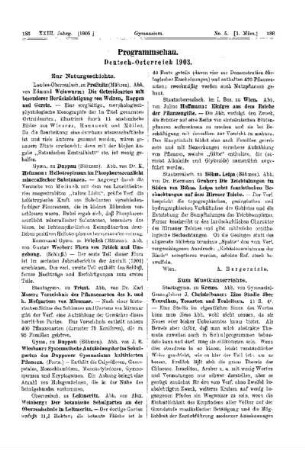 Programmschau : Deutsch-Österreich 1903