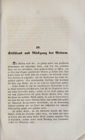 17. Stillstand und Rückgang der Reform
