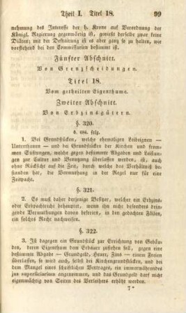 Titel 18. Vom getheilten Eigenthume