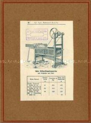 Stiftendreschmaschine mit Schüttler und Sieb