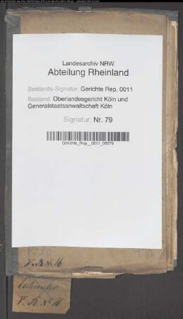 Personalakte: Eschweiler, Carl