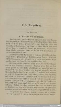 Erste Abtheilung. Von Bouillon