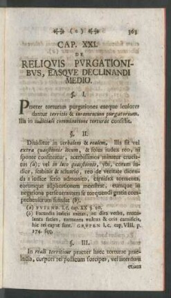 Cap. XXI. De Reliquis Purgationibus, Easque Declinandi Medio