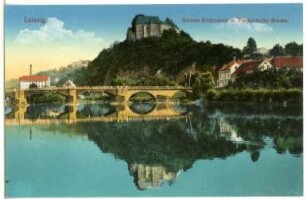 Leisnig. Schloss Mildenstein und Fischendorfer Brücke