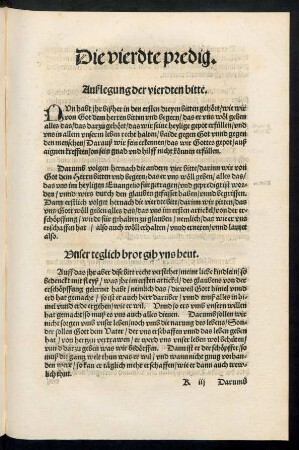 Die vierdte predig.