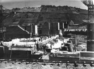 Baustelle Wehr und Kraftwerk Goßmannsdorf/Main