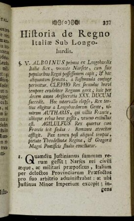 Historia de Regno Italiæ Sub Longobardis.