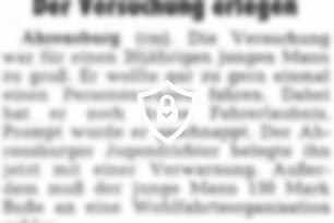 Der Versuchung erlegen