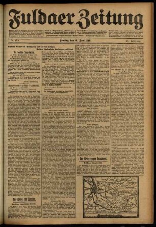 Ausgabe vom Freitag, den 09. Juni 1916.