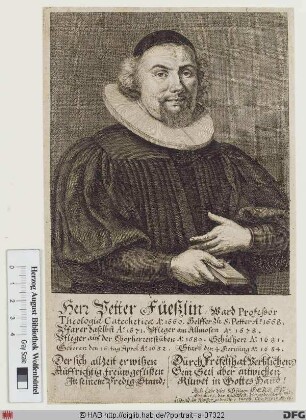 Bildnis Peter Fuessli (IX.)