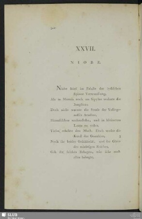 XVII. Niobe