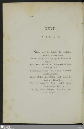 XVII. Niobe