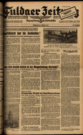 Ausgabe vom Mittwoch, den 01. Oktober 1941.