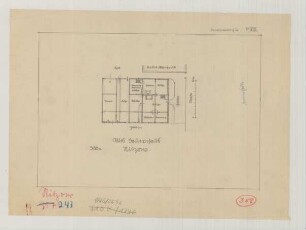 Nitzow (Kreis Westprignitz): unbekannter Hof. Bauernhaus (Grundriss)
