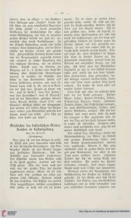 24: Geschichte des katholischen Gottesdienstes in Ludwigsburg, [3]