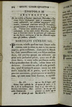 Epistola XI - Epistola XV