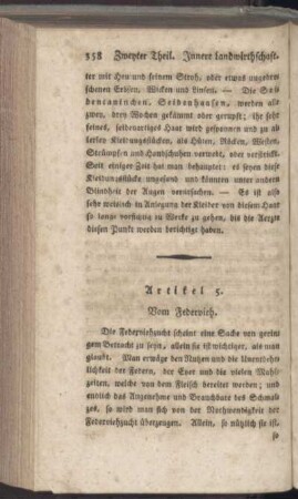 Artikel 5. Vom Federvieh