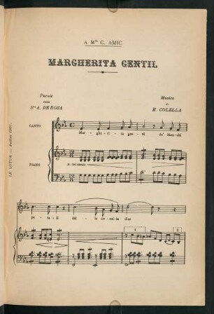 Margherita Gentil (Musica di E. Colella)