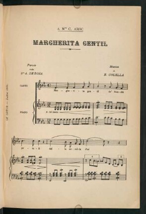 Margherita Gentil (Musica di E. Colella)