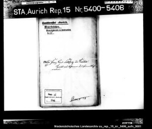 Hausierkonzessionen für Einwohner aus Emden: Franz Carl Sülzberg, Schirme