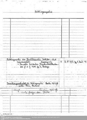 Bibliographie 1.deutsch - Fachliteratur
