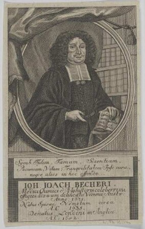 Bildnis des Ioh. Ioach. Becheri