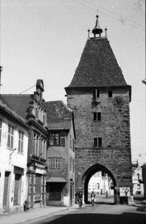 Mutzig: Stadtturm, Molsheimer Tor [Straßburger Tor]