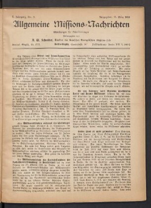 No. 3. 15. März 1916