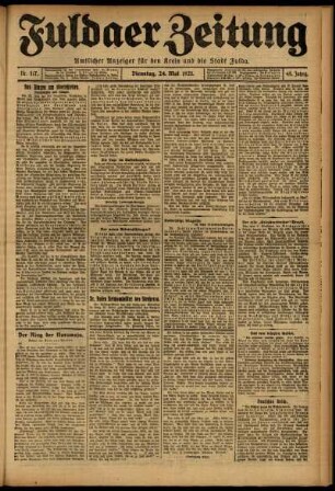 Ausgabe vom Dienstag, den 24. Mai 1921.