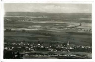 Collm. Blick vom Collmberg auf Calbitz-Dahlen